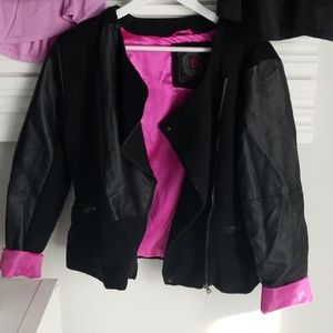 Dollhouse Moto jacket black pink